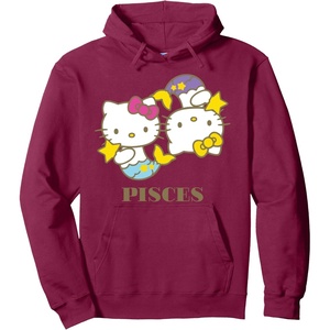 image:imageHello Kitty Zodiac Pisces Pullover HoodieBurgundy