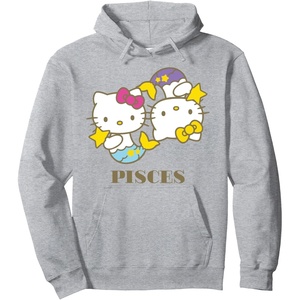 image:imageHello Kitty Zodiac Pisces Pullover HoodieHeather Grey