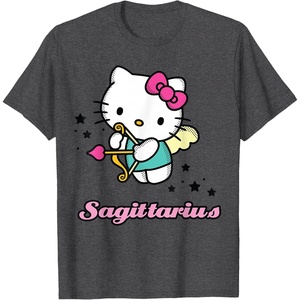 image:imageHello Kitty Zodiac Sagittarius Tee Shirt TShirtDark Heather Grey