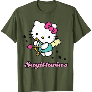 image:imageHello Kitty Zodiac Sagittarius Tee Shirt TShirtOlive Green