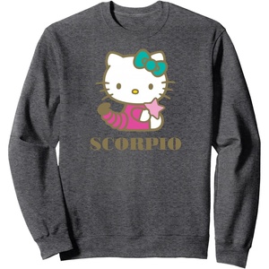 image:imageHello Kitty Zodiac Scorpio SweatshirtDark Heather Grey