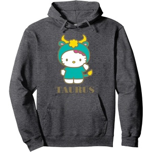 image:imageHello Kitty Zodiac Taurus Pullover HoodieDark Heather Grey