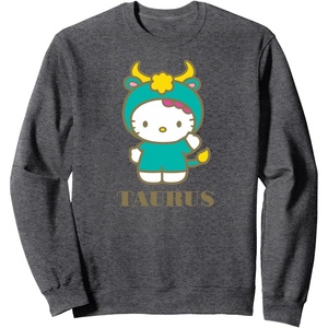 image:imageHello Kitty Zodiac Taurus SweatshirtDark Heather Grey