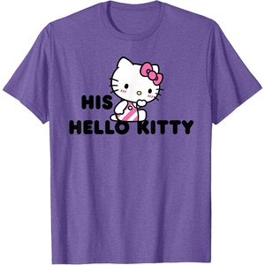 image:imageHello Kitty and Dear Daniel Couples Tee Shirt TShirtPurple Heather