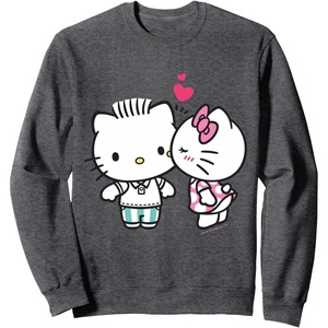 image:imageHello Kitty and Dear Daniel Valentine Sweatshirt SweatshirtDark Heather Grey