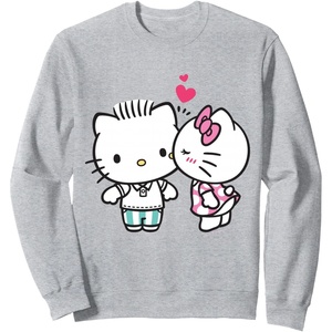 image:imageHello Kitty and Dear Daniel Valentine Sweatshirt SweatshirtHeather Grey