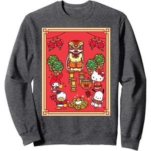 image:imageHello Kitty and Friends Happy Lunar New Year SweatshirtDark Heather Grey