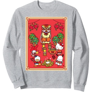 image:imageHello Kitty and Friends Happy Lunar New Year SweatshirtHeather Grey