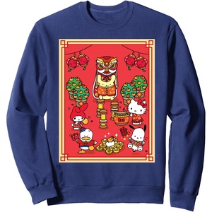 image:imageHello Kitty and Friends Happy Lunar New Year SweatshirtNavy Blue