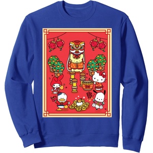 image:imageHello Kitty and Friends Happy Lunar New Year SweatshirtRoyal Blue