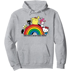 image:imageHello Kitty and Friends Kind People Pullover HoodieHeather Grey