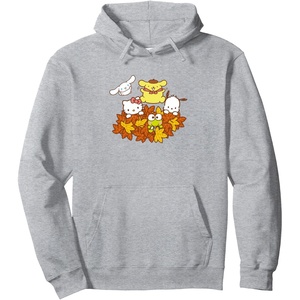 image:imageHello Kitty and Friends Pile of Autumn Leaves Pullover HoodieHeather Grey