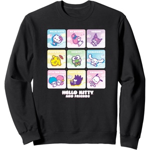 image:imageHello Kitty and Friends Square Icons SweatshirtBlack