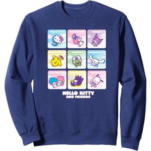 image:imageHello Kitty and Friends Square Icons SweatshirtNavy Blue