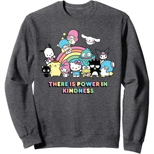 image:imageHello Kitty and Friends There is Power in Kindness SweatshirtDark Heather Grey