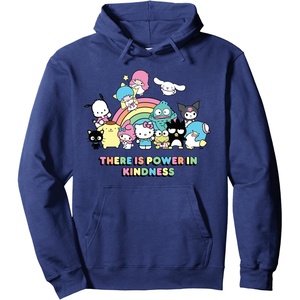 image:imageHello Kitty and Friends There is Power in Kindness unisex adult Pullover Hoodie Long SleeveNavy Blue