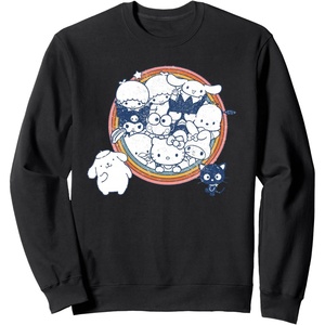image:imageHello Kitty and Friends Vintage Rainbow Circle SweatshirtBlack