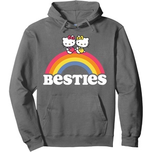 image:imageHello Kitty and Mimmy Besties Hoodie Pullover HoodieAsphalt Grey