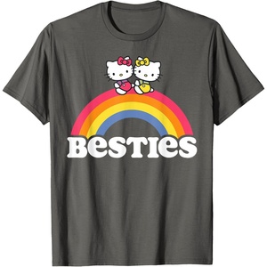 image:imageHello Kitty and Mimmy Besties Tee Shirt TShirtAsphalt Grey