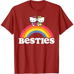 image:imageHello Kitty and Mimmy Besties Tee Shirt TShirtCranberry Red