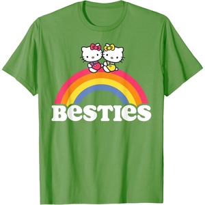 image:imageHello Kitty and Mimmy Besties Tee Shirt TShirtGrass Green