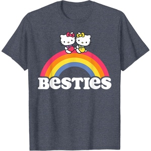 image:imageHello Kitty and Mimmy Besties Tee Shirt TShirtHeather Blue