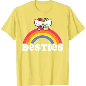 image:imageHello Kitty and Mimmy Besties Tee Shirt TShirtLemon Yellow