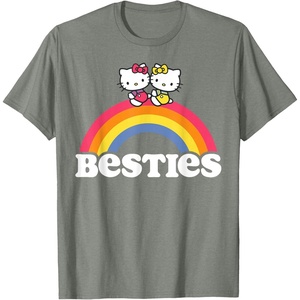 image:imageHello Kitty and Mimmy Besties Tee Shirt TShirtOlive Heather