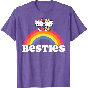 image:imageHello Kitty and Mimmy Besties Tee Shirt TShirtPurple Heather