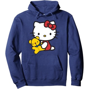 image:imageHello Kitty and Teddy Bear Hoodie Pullover HoodieNavy Blue