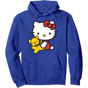 image:imageHello Kitty and Teddy Bear Hoodie Pullover HoodieRoyal Blue