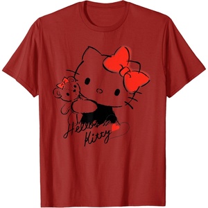 image:imageHello Kitty and Tiny Chum Tee TShirtCranberry Red