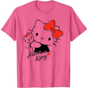 image:imageHello Kitty and Tiny Chum Tee TShirtPink Heather