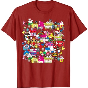 image:imageHello Sanrio Hello Kitty City Scene Tee Shirt TShirtCranberry Red