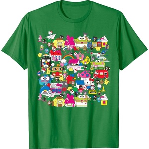 image:imageHello Sanrio Hello Kitty City Scene Tee Shirt TShirtKelly Green