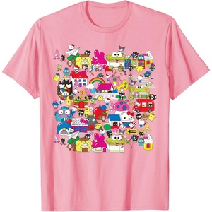 image:imageHello Sanrio Hello Kitty City Scene Tee Shirt TShirtPink