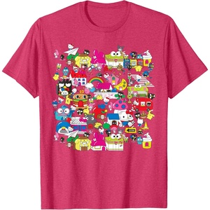 image:imageHello Sanrio Hello Kitty City Scene Tee Shirt TShirtRed Heather