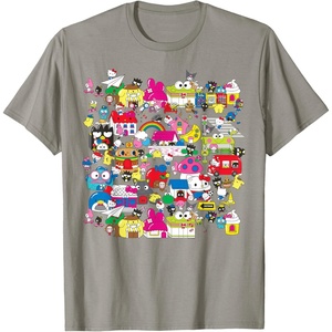 image:imageHello Sanrio Hello Kitty City Scene Tee Shirt TShirtSlate Grey