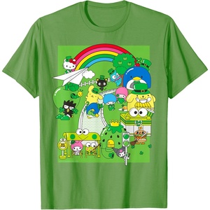 image:imageHello Sanrio Seeing Green St Patricks Day Tee Shirt TShirtGrass Green