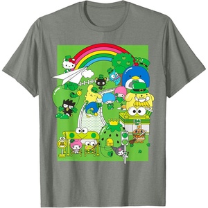 image:imageHello Sanrio Seeing Green St Patricks Day Tee Shirt TShirtOlive Heather