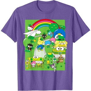 image:imageHello Sanrio Seeing Green St Patricks Day Tee Shirt TShirtPurple Heather