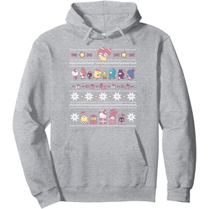 image:imageHello Sanrio Ugly Christmas Sweater Hoodie Pullover HoodieHeather Grey