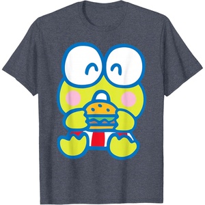 image:imageKeroppi Hamburger Red White and Burger TShirt SmallHeather Blue
