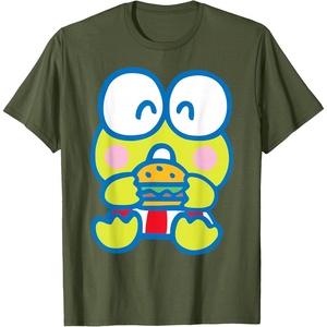 image:imageKeroppi Hamburger Red White and Burger TShirt SmallOlive Green