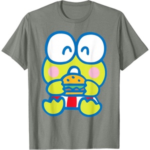 image:imageKeroppi Hamburger Red White and Burger TShirt SmallOlive Heather