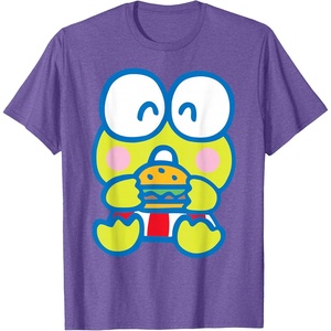 image:imageKeroppi Hamburger Red White and Burger TShirt SmallPurple Heather