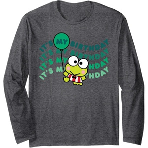 image:imageKeroppi Its My Birthday Long Sleeve TShirtDark Heather Grey