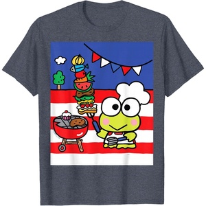 image:imageKeroppi Summer BBQ Tee Shirt TShirtHeather Blue