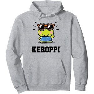 image:imageKeroppi Summer Sunglasses Cute Kawaii Frog Pullover HoodieHeather Grey