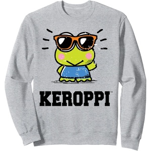 image:imageKeroppi Summer Sunglasses Cute Kawaii Frog SweatshirtHeather Grey